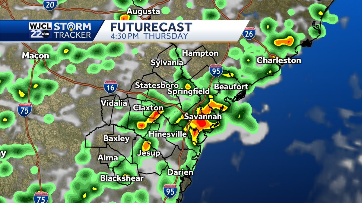 Savannah Forecasters Warn of Heavy Rain and Thunderstorms Thursday ...