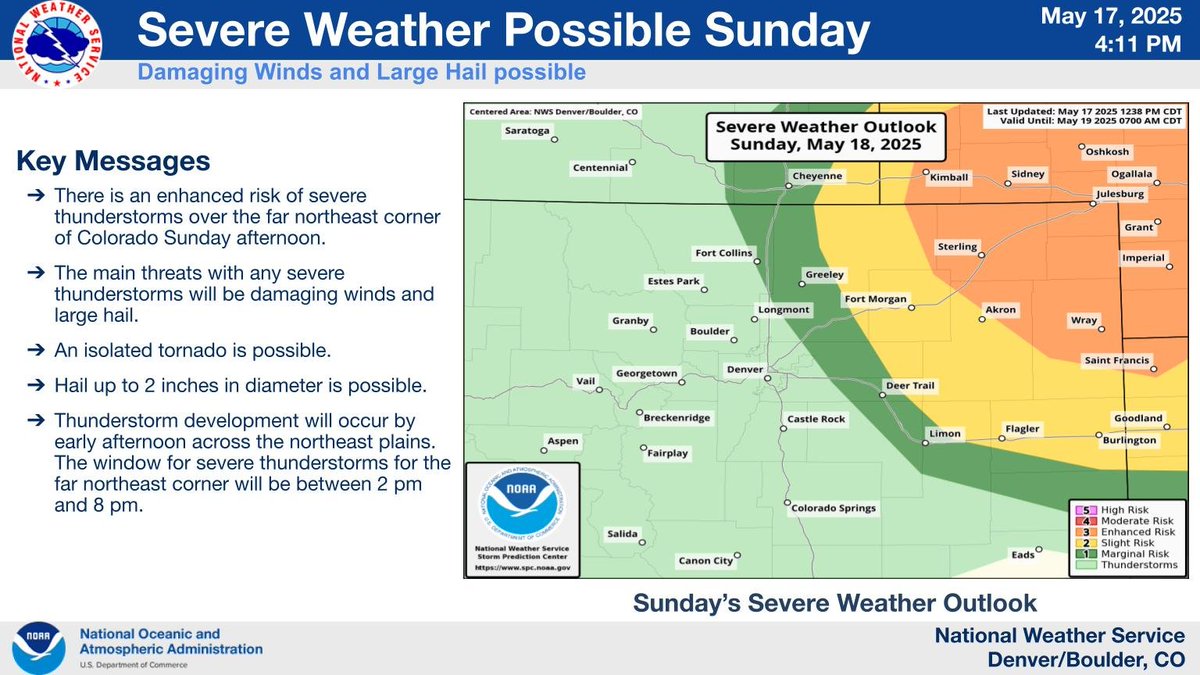 Severe Storms with 1-2 Inch Hail, Tornadoes, and 60-70 mph Winds ...