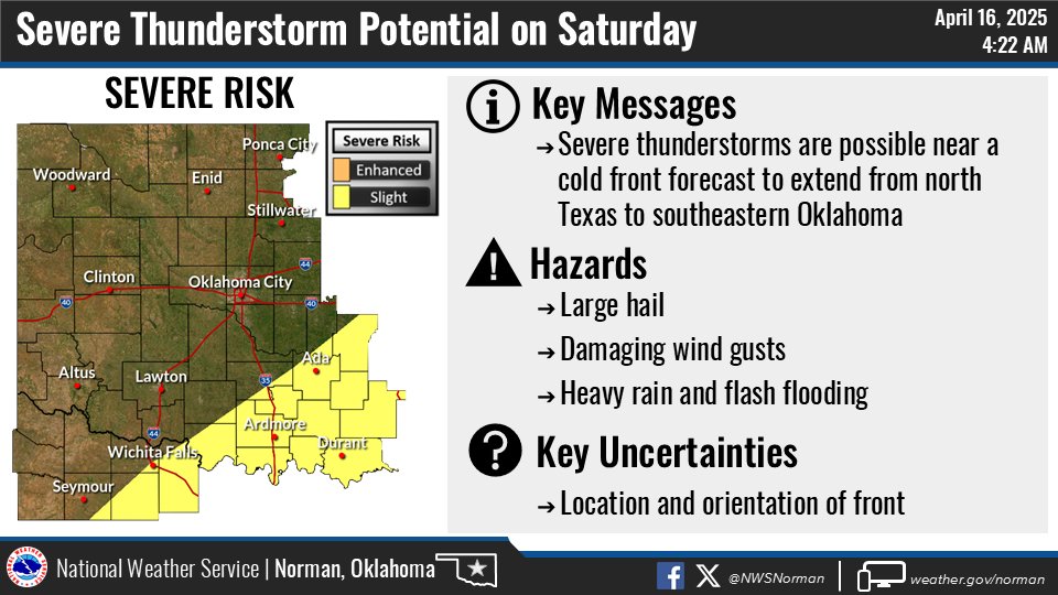 Severe Storms With 2-Inch Hail, Damaging Winds, and Flash Flooding Risk ...