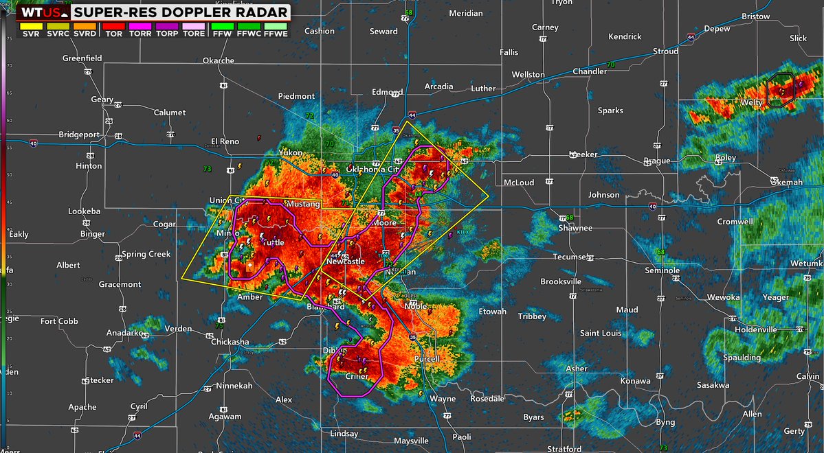 Severe Storms Along I-40 Corridor Bring EF-2+ Tornadoes, Large Hail ...
