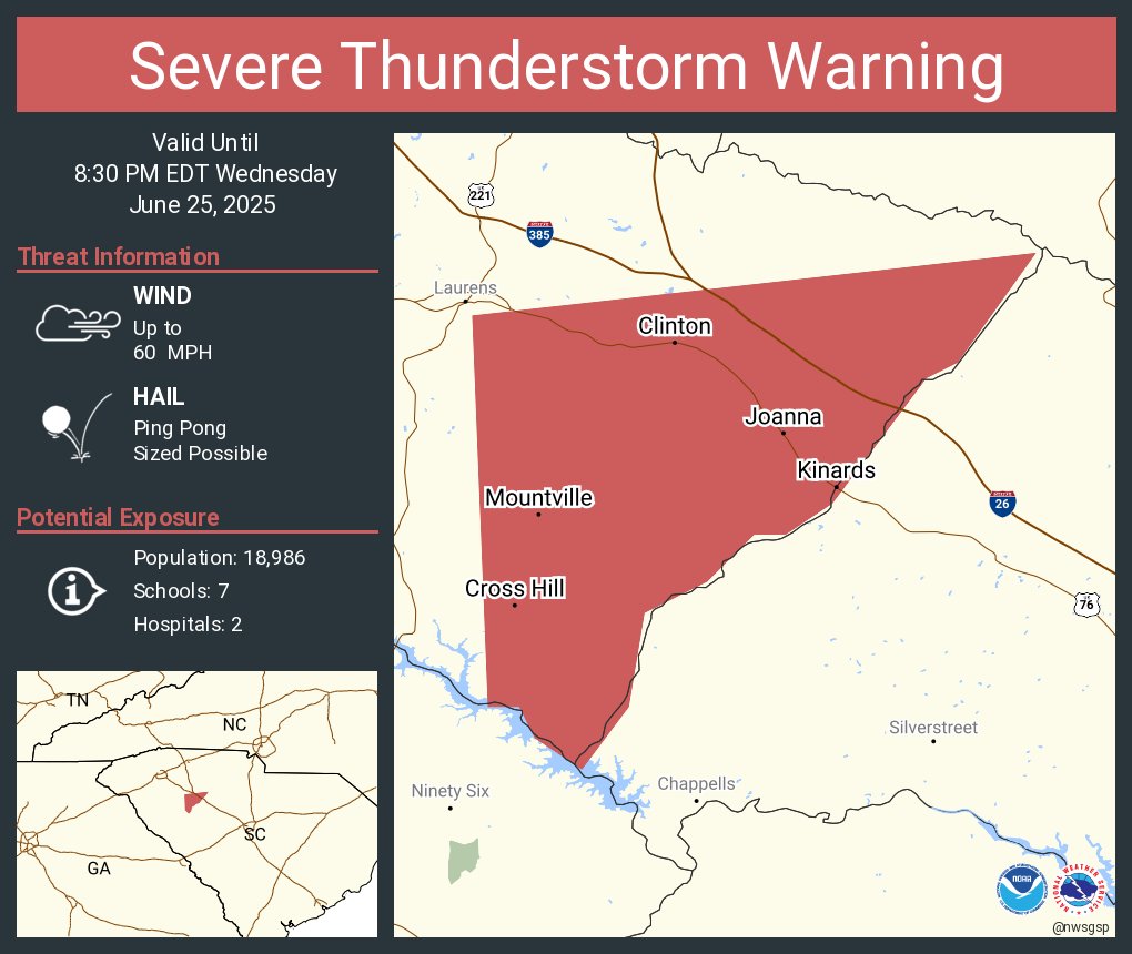 Severe Thunderstorm and Flash Flood Warnings Extend Through June 28 ...