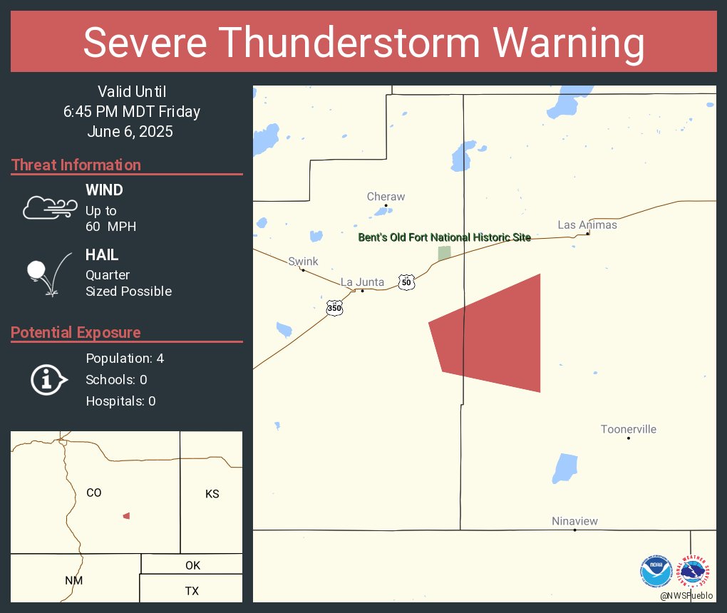 Severe Thunderstorm and Tornado Warnings With 70 MPH Winds, Large Hail ...