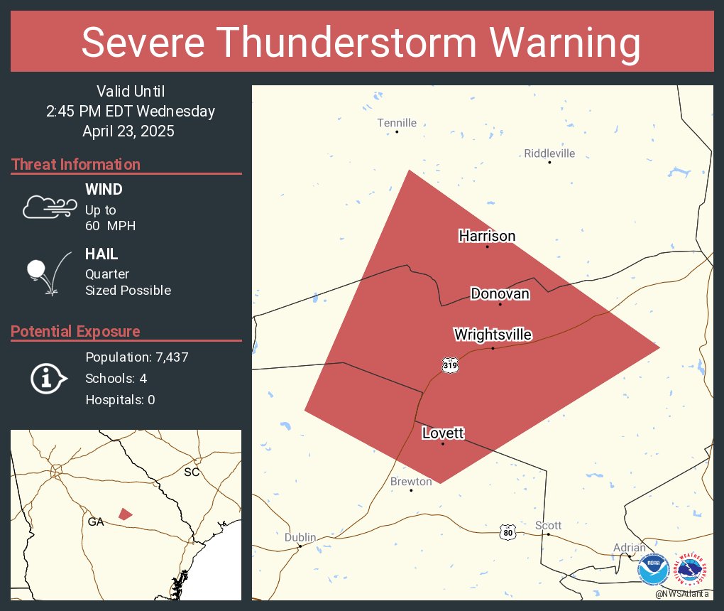 Severe Thunderstorm Warnings With 60 MPH Winds and 1.25-Inch Hail ...