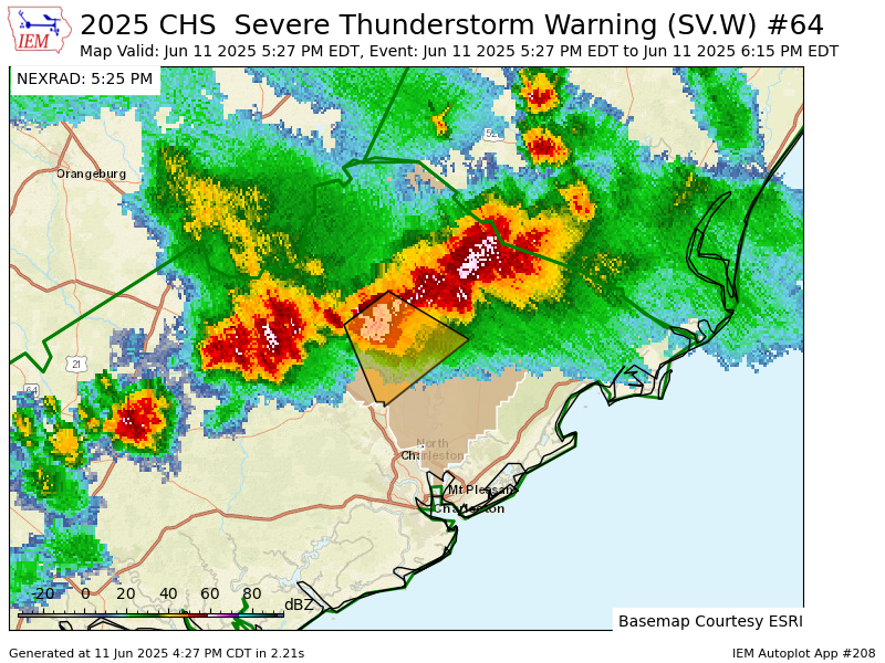 Severe Thunderstorms With 60 MPH Winds, 0.75-inch Hail Trigger Flood ...