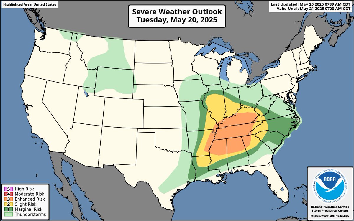 Severe Thunderstorms With Damaging Winds, Large Hail, Tornado Watches ...