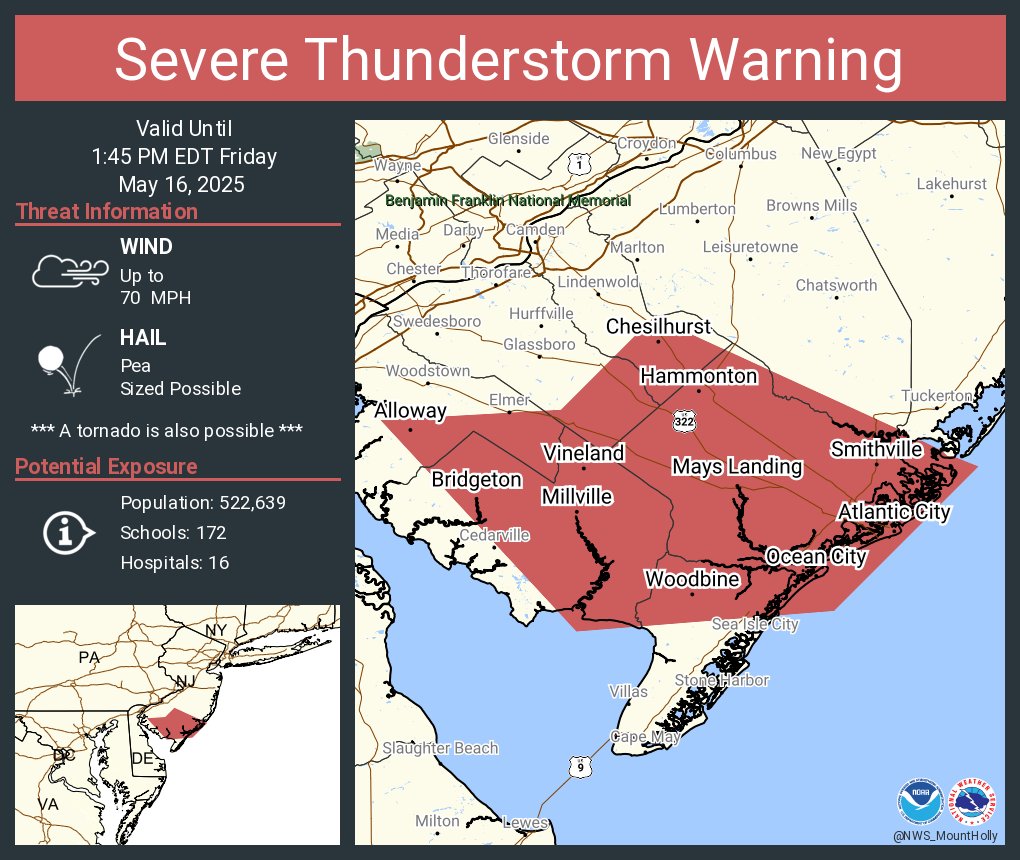 Severe Thunderstorms and Tornadoes Hit Pennsylvania and New Jersey on ...