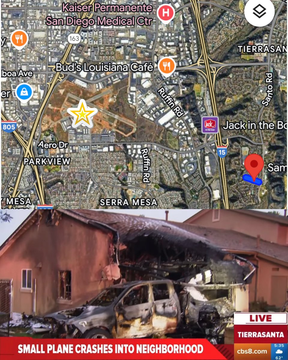 Small Plane Crash in San Diego Sets 15 Homes Ablaze, Triggers ...