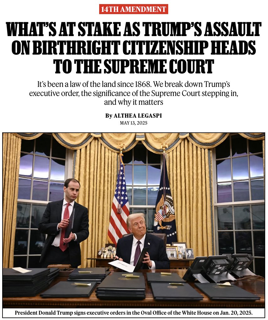 Supreme Court to Examine Trump's Birthright Citizenship Order and 14th ...