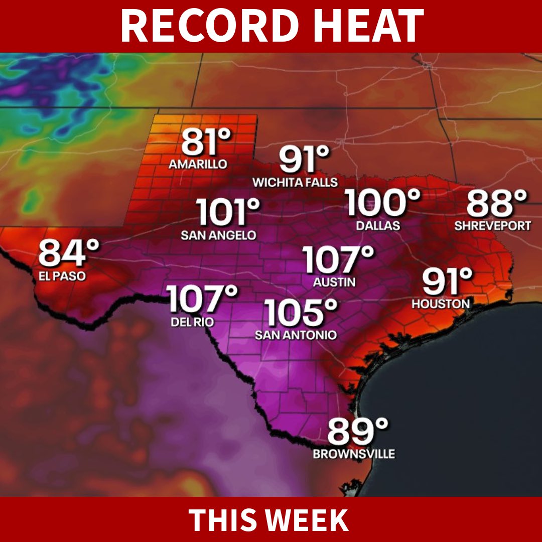 Texas Braces for Intense Heat Wave: Austin to Hit 108°F-111°F, ERCOT ...
