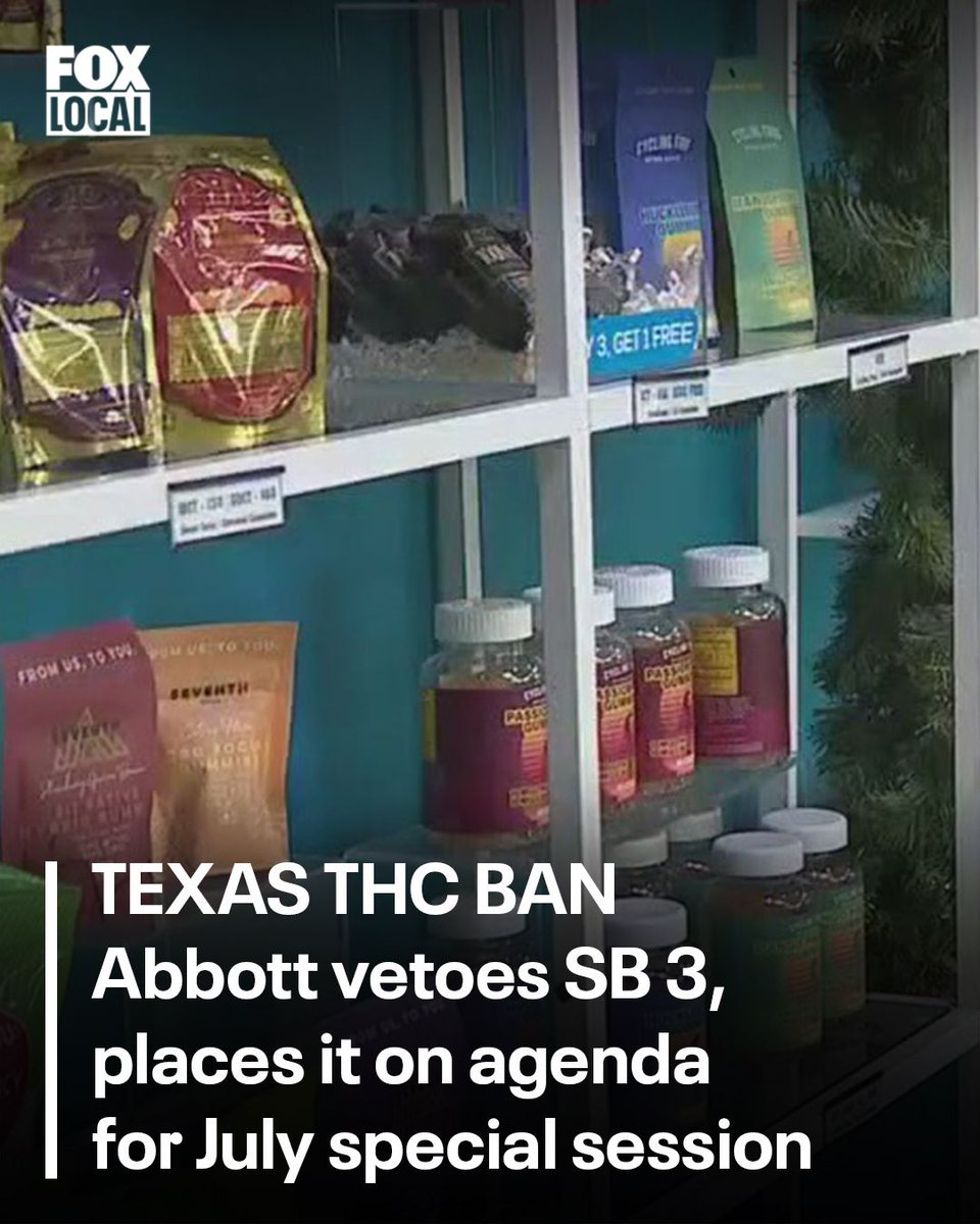 Texas Gov. Abbott Vetoes Senate Bill 3 Banning THC Hemp Products, Calls ...