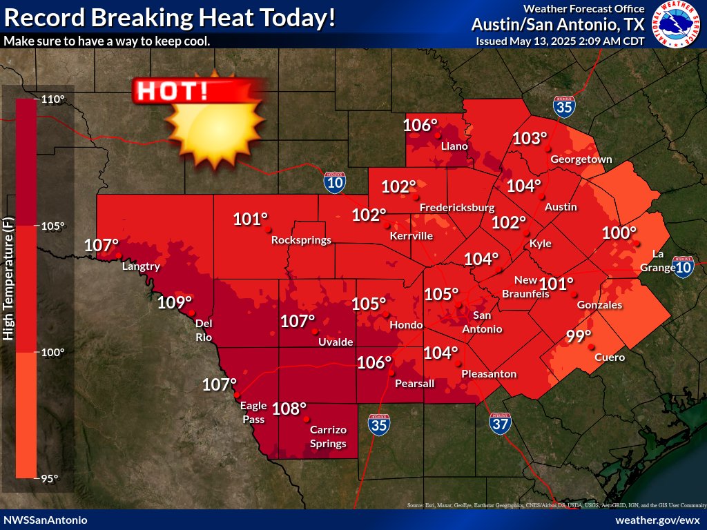Texas Heat Wave: Austin and San Antonio Brace for Record Temperatures ...