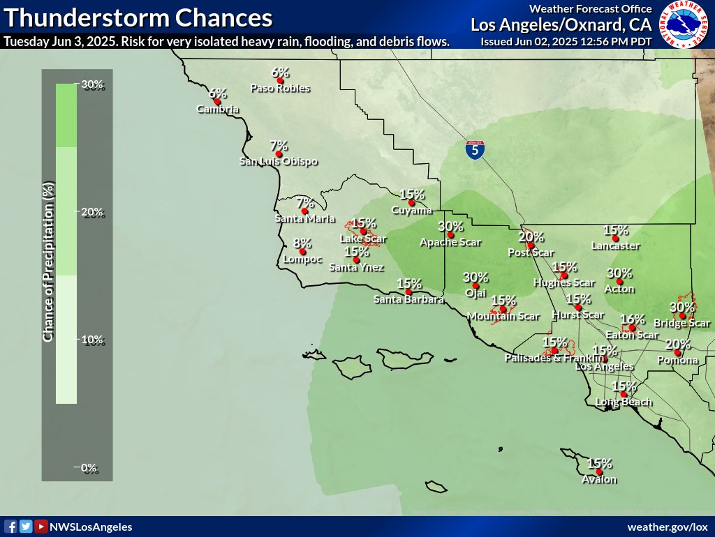 Thunderstorms Close SoCal Beaches, Flash Flood Warnings Issued ...
