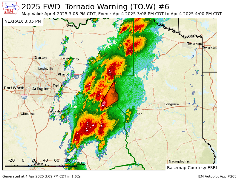 Tornado Warnings Sweep Texas on April 4, 2025, Amid Severe Storms and ...