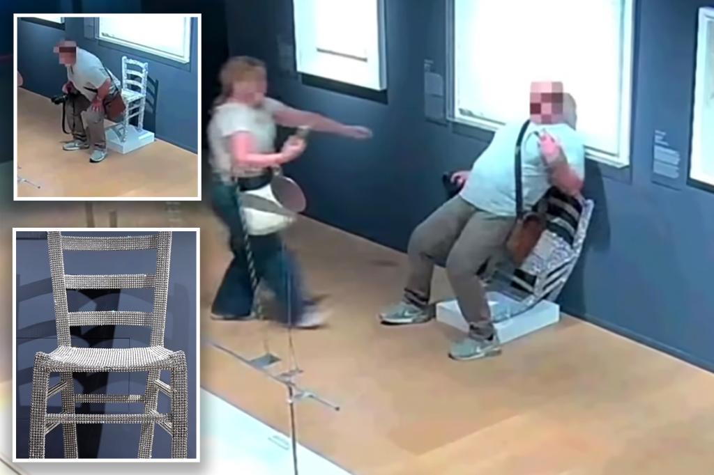 Tourist Crushes SwarovskiStudded ‘Van Gogh’ Chair in Verona; Museum