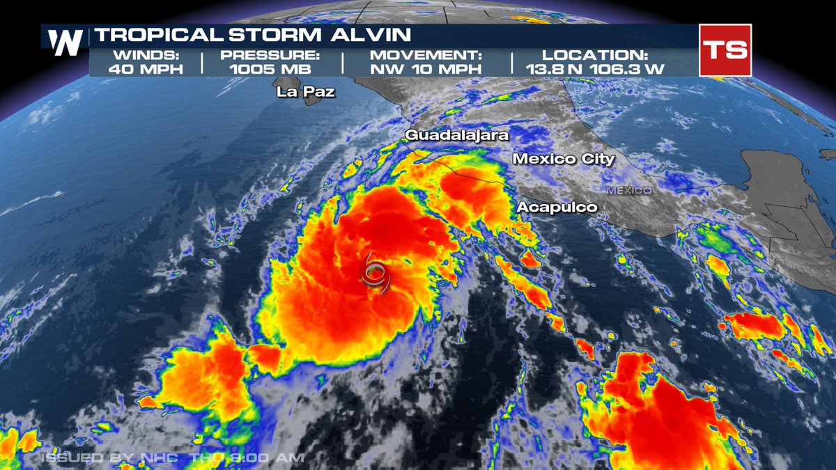 Tropical Storm Alvin Forms in Eastern Pacific Off Western Mexico, 670 ...