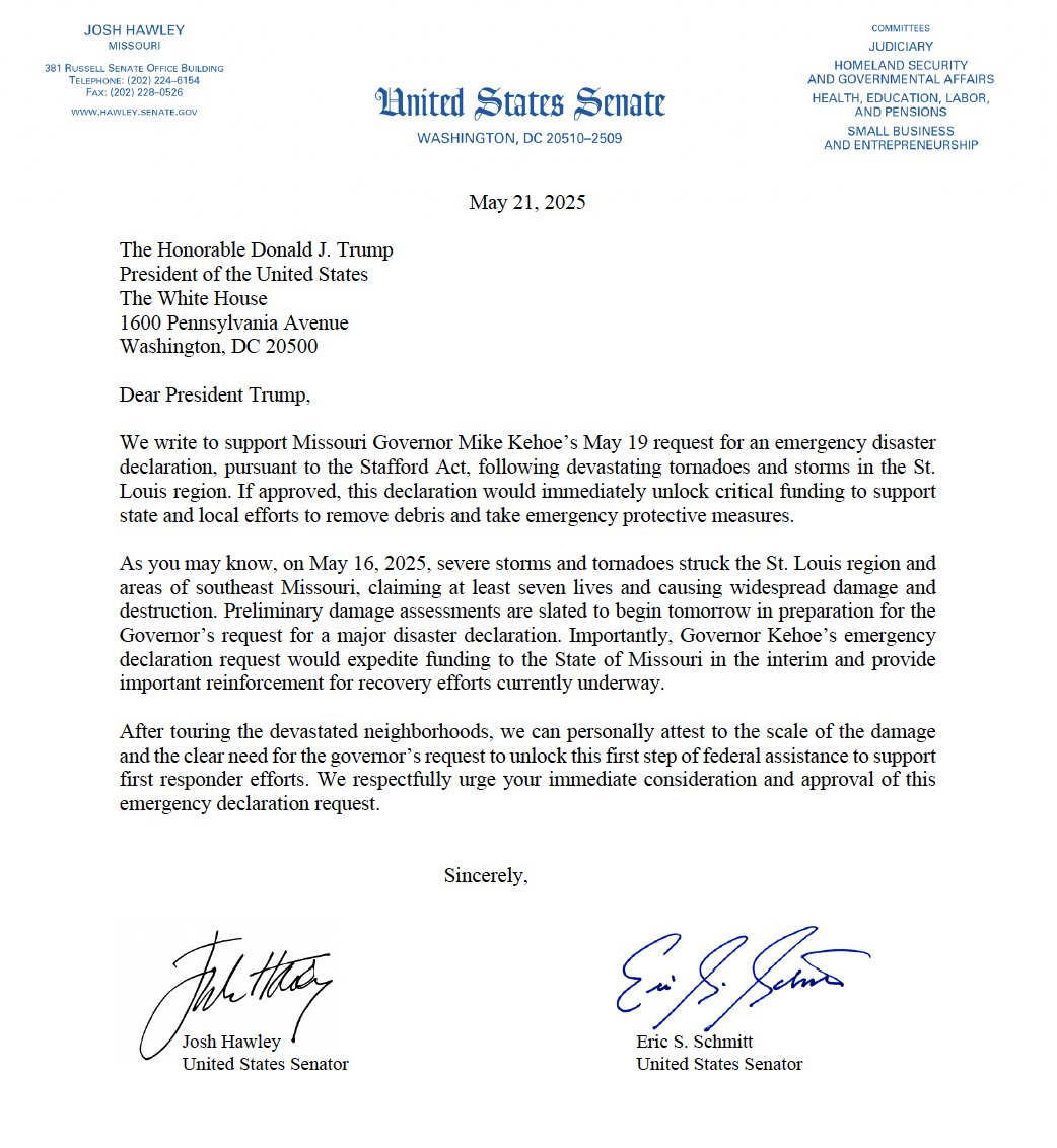 Trump Approves Disaster Declarations for March Tornadoes in Missouri ...
