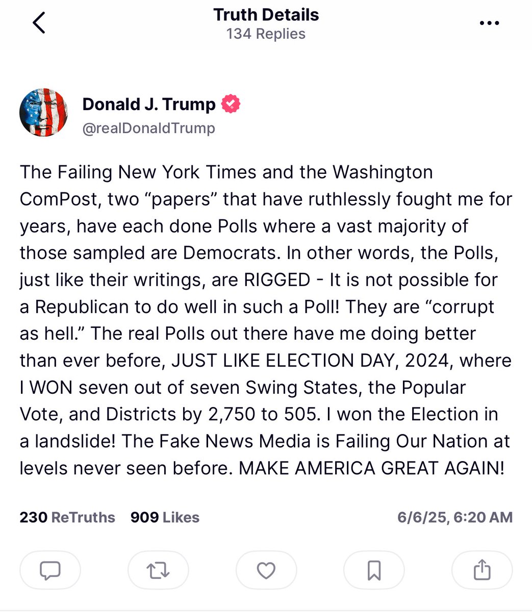 Trump Claims Rigged Polls by New York Times and Washington Post Amid ...