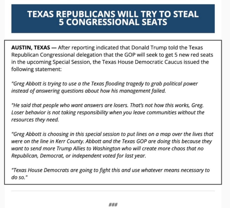 Trump Presses Texas to Redraw Map, Seek Five New GOP House Seats ...