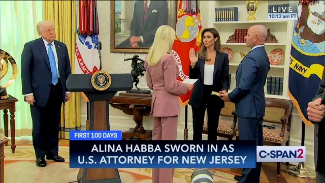Trump's Lawyer Alina Habba Sworn In as Interim U.S. Attorney for New ...