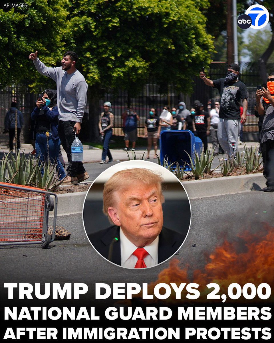 Trump Sends 2,000 National Guard Troops to Los Angeles Amid Immigration ...