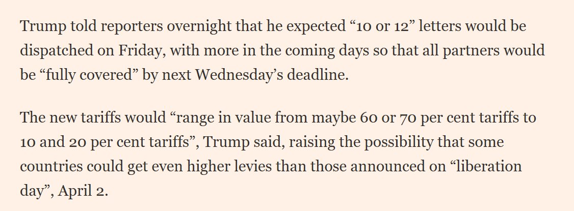 Trump Signs Tariff Ultimatum Letters for 12 Nations, Rates Up to 70% ...