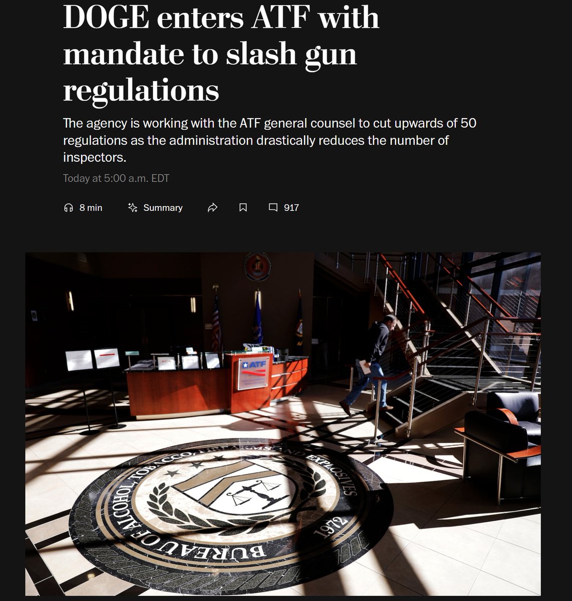 Trump’s Efficiency Office Targets 50 ATF Gun Rules, Cuts Inspectors ...
