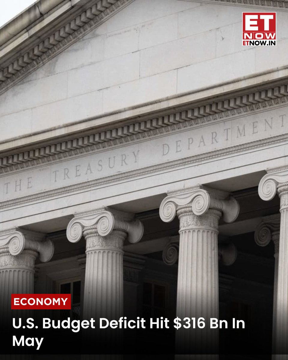 U.S. Budget Deficit Narrows 9% to $316 Billion in May as Tariff Revenue ...