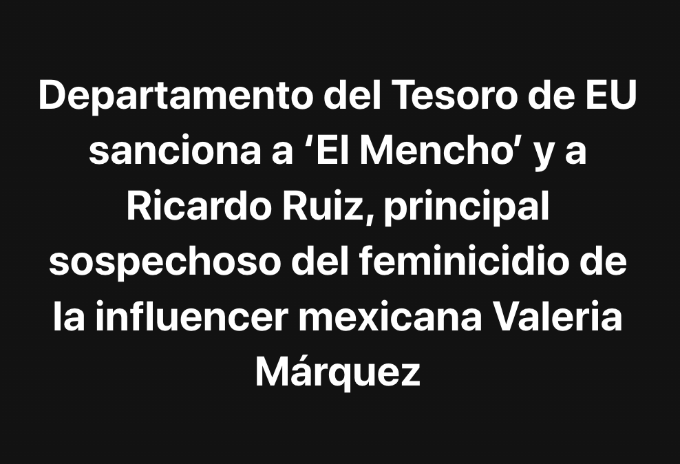 U.S. Treasury Sanctions CJNG Chief ‘El Mencho’ and Four Lieutenants