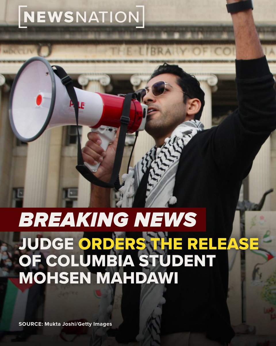 US Judge Frees Columbia Student Mohsen Mahdawi; Khalil’s Deportation ...