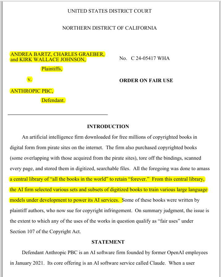 US Judges Hand Anthropic and Meta Fair-Use Wins in AI Copyright Suits ...