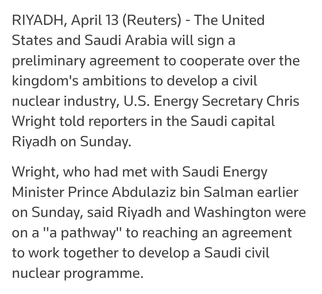 US, Saudi Arabia to Sign Civil Nuclear Deal Under 123 Agreement, Backed ...