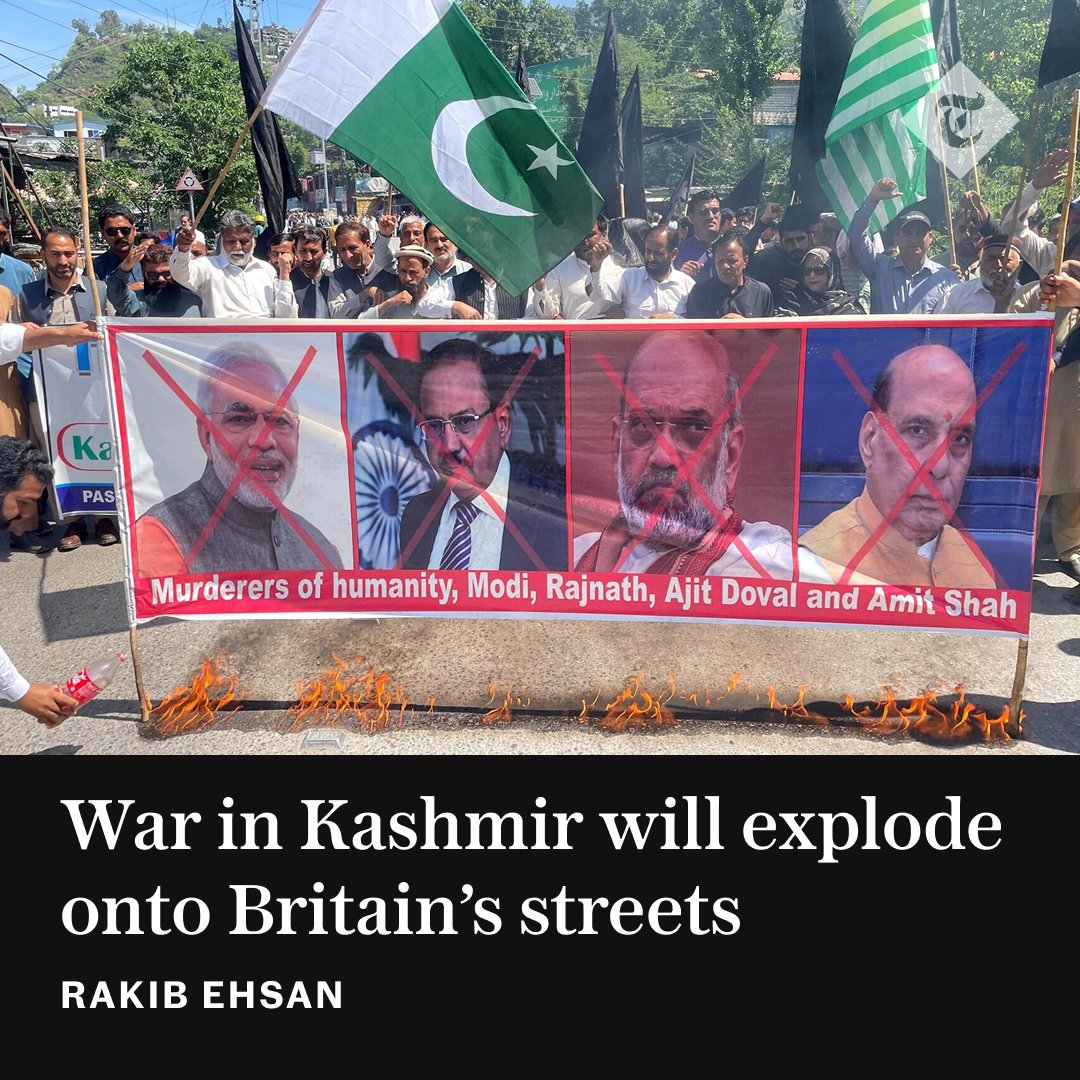 Violence Outside Indian and Pakistani Embassies in London Amid Kashmir 