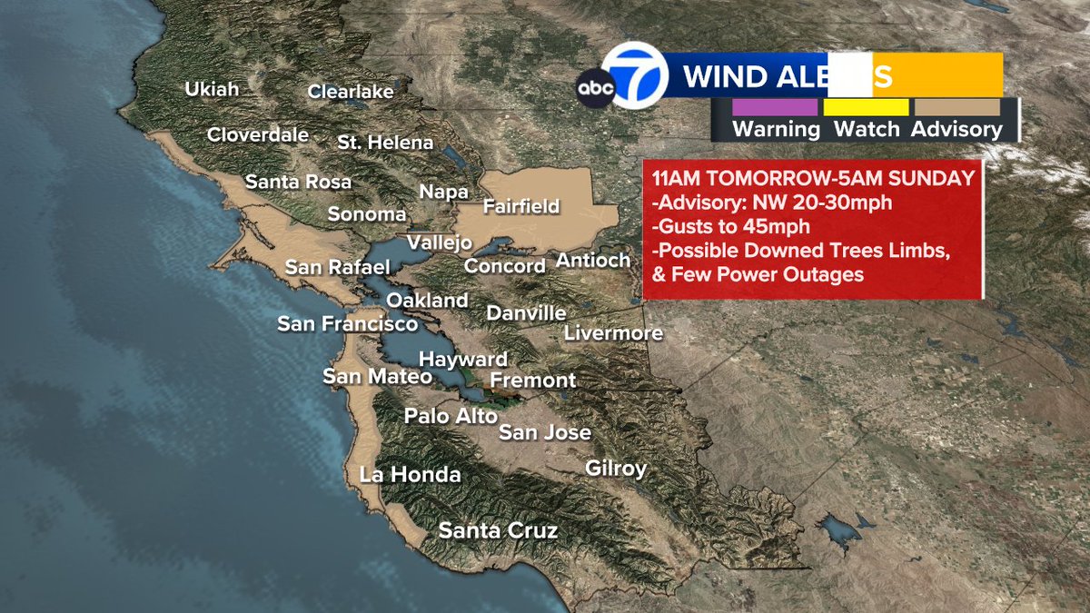 Wind Advisory for Bay Area, Solano County with Gusts Up to 60 mph and ...