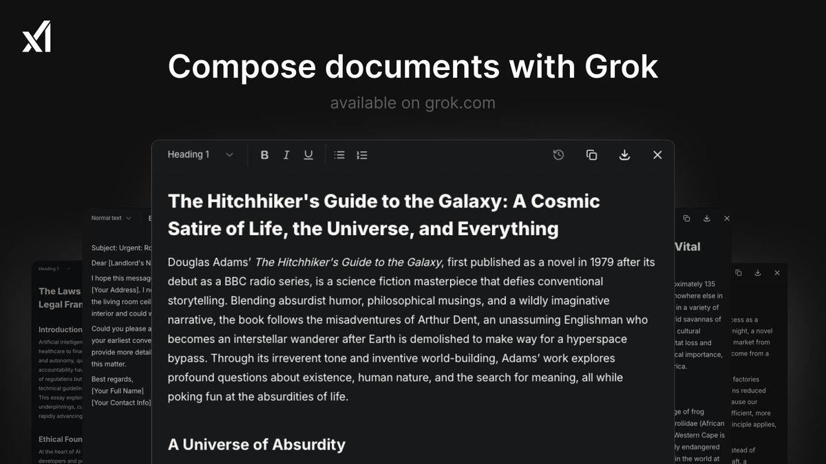 xAI Launches Grok Studio for Enhanced Collaboration, Document